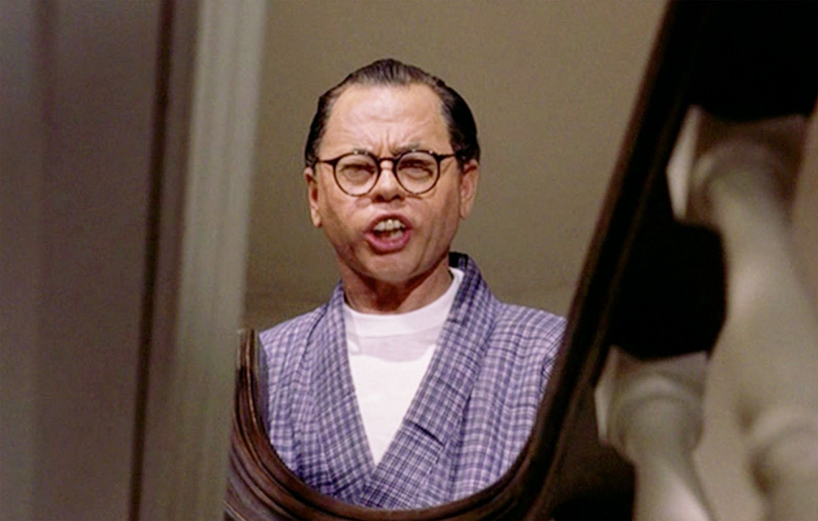 Breakfast at Tiffany's (1961). The racist and stereotypical portrayal of Asians, especially Mr. Yunoishi.