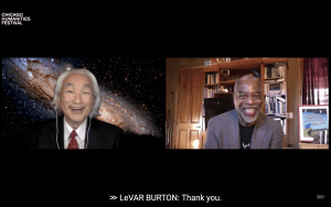 Michio Kaku (l) and LeVar Burton (r) at the Chicago Humanities Festival