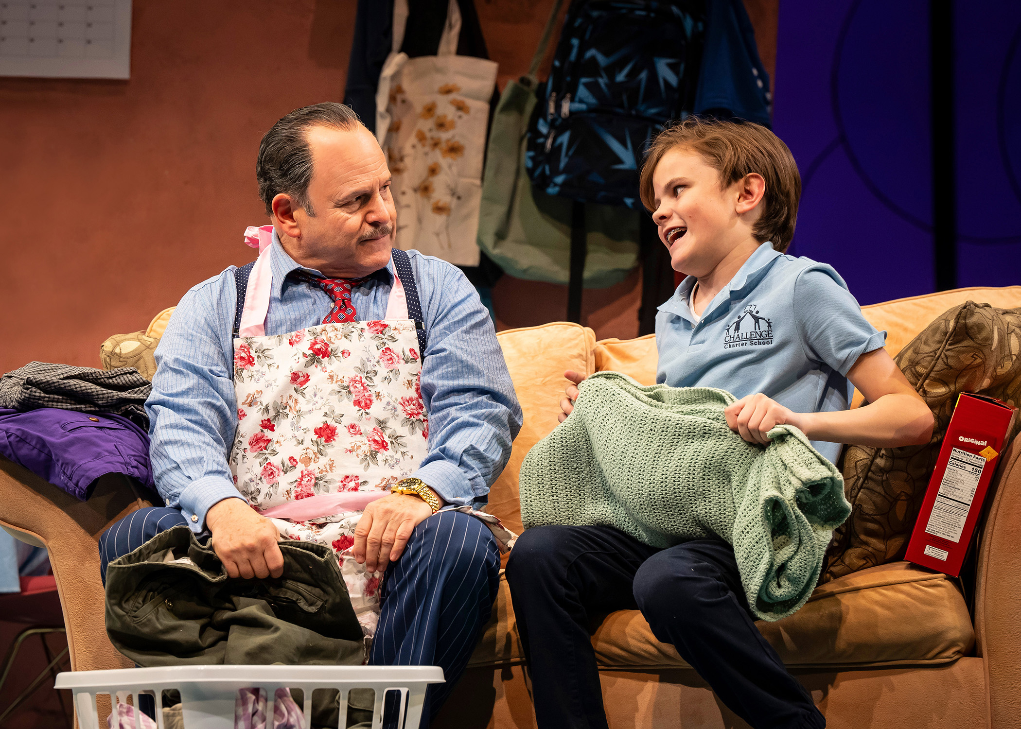 Jason Alexander and Ellis Myers in the world premiere comedy Judgment Day. In The Yard at Chicago Shakespeare through May 26, 2024. Photo by Liz Lauren.